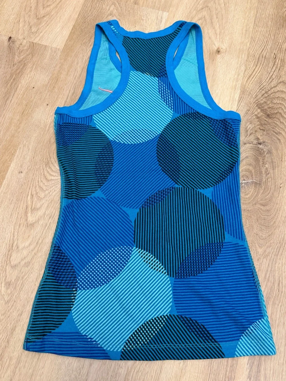 Nike Blue Geometric Dri-FIT Tank Top
